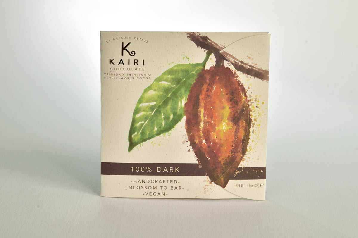 Kairi 100% Dark Chocolate | Pure Tree to Bar Single Estate Vegan Chocolate from Trinidad