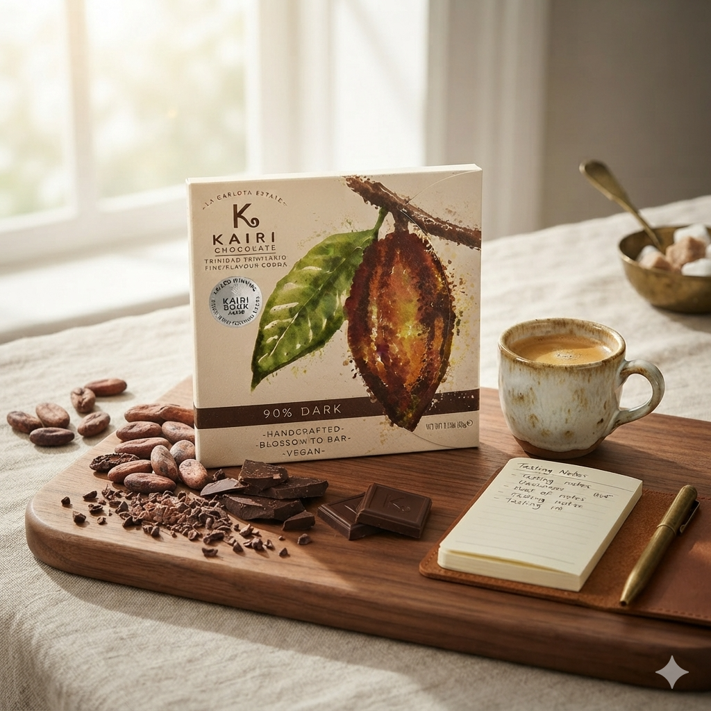 Kairi 90% Dark Chocolate | Tree to Bar Single Estate Vegan Chocolate from Trinidad