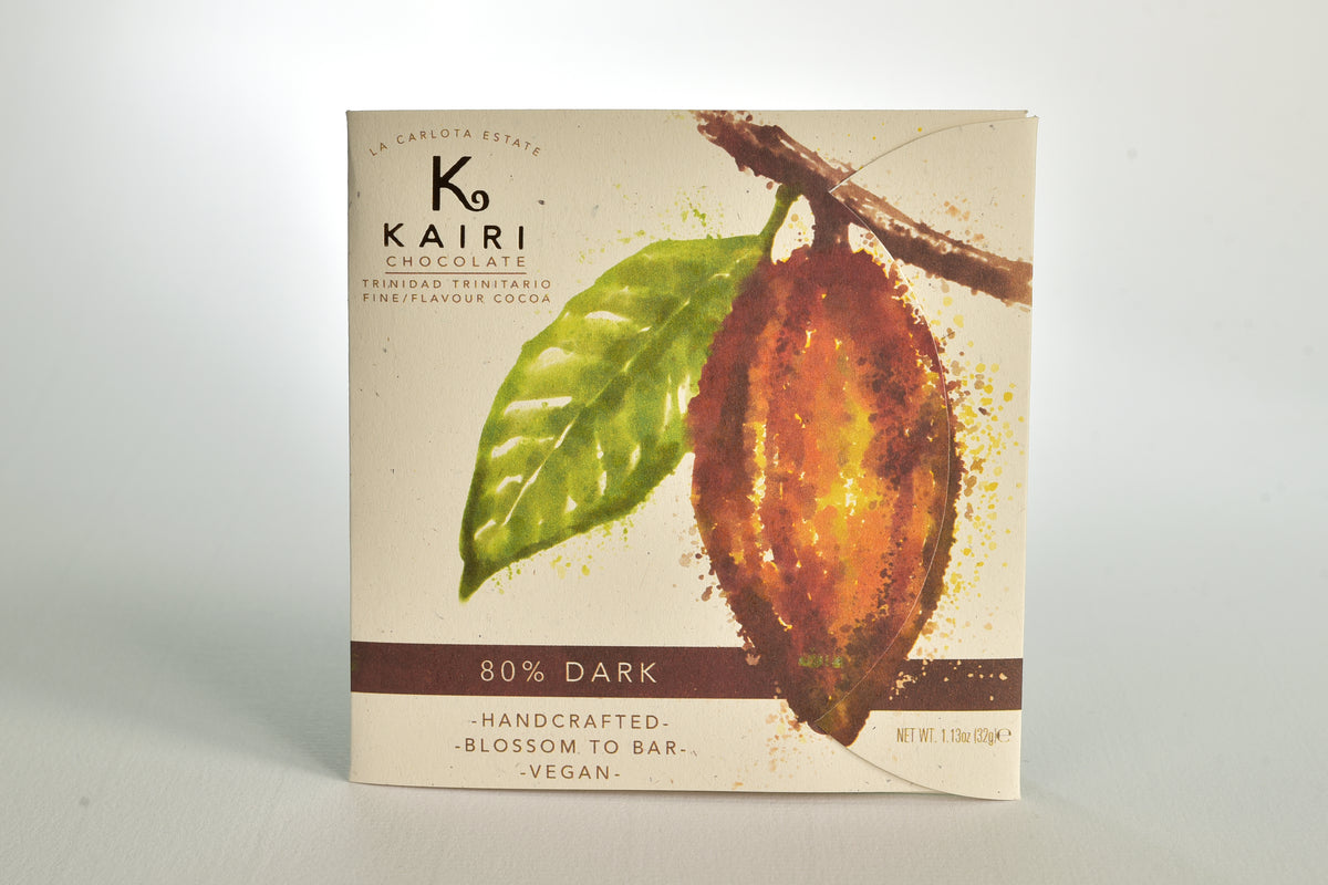 Kairi 80% Dark Chocolate | Tree to Bar Single Estate Vegan Chocolate from Trinidad