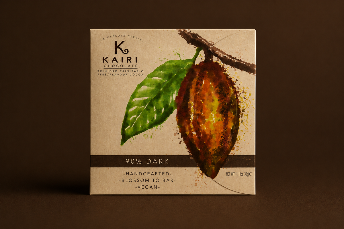 Kairi 90% Dark Chocolate | Tree to Bar Single Estate Vegan Chocolate from Trinidad