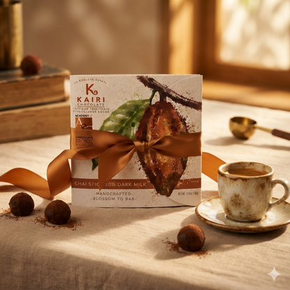 Kairi 50% Dark Milk Chocolate with Chai Spices | Tree to Bar Trinidad Chocolate