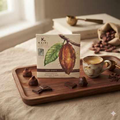 Kairi 70% Dark Chocolate | Tree to Bar Single Estate Vegan Chocolate from Trinidad